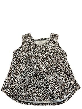 Joyspun Women’s Leopard Print Tank Top and Shorts Set Size Extra Large
